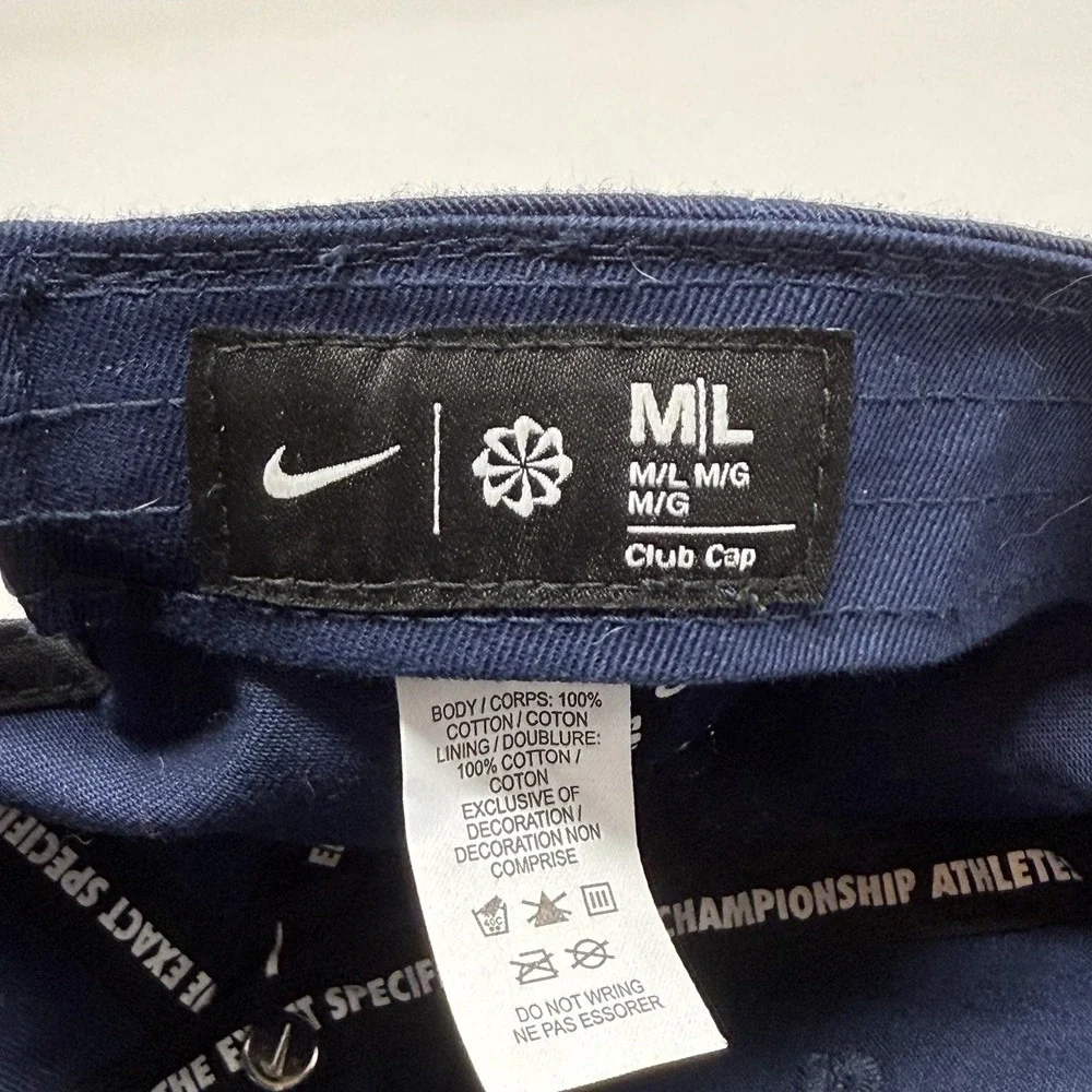 Sample Nike Team USA 50th Anniversary Olympics Navy Gold Strap Back Club Cap M/L